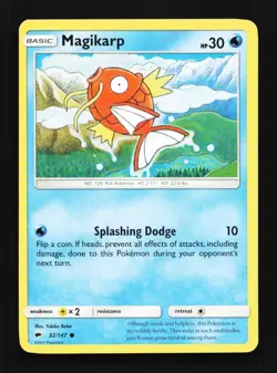 Magikarp 32/147 LP Burning Shadows English Pokemon Card TCG - Image 1