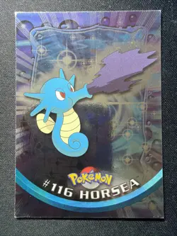 Horsea #116 Topps Pokemon Card - Foil - Blue Logo - NM - Image 1
