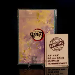 Daki Waifu Trading Card A6 Oversized Blue Glitter Frame Demon Slayer Lingerie - Image 3