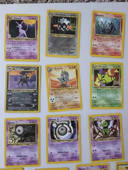 Vintage Pokemon Neo Discovery Lot 22 Cards Tyranitar Houndoom Umbreon Espeon - Image 4