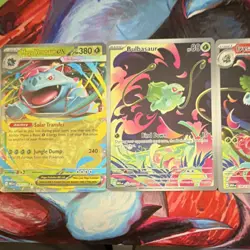 Nintendo Pokemon TCG Mixed Card Lot Bulbasaur Ivysaur Mega Venusaur Holo English - Image 3