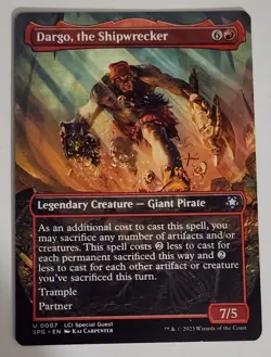 Dargo, the Shipwrecker Borderless MTG SPG 0007 Uncommon NM LCI Special Guest - Image 1