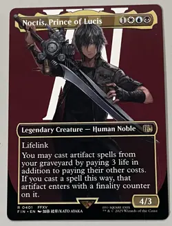 MTG Final Fantasy Noctis Legendary Creature RARE REGULAR #0401 - Image 1