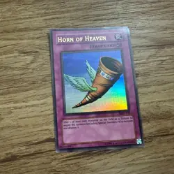 Yugioh Horn of Heaven MRD-130 Ultra Rare Unlimited MP HOLO BLEED ERROR PRINT - Image 1