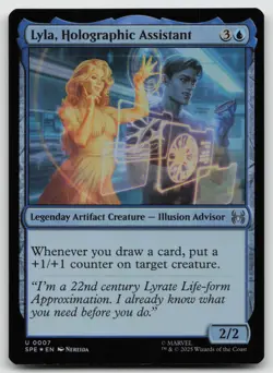 Lyla, Holographic Assistant U Foil Marvel's Spider-Man: Eternal-Legal 7 NM - Image 1
