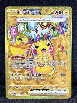 🔥Pikachu ex 247/191 Sv08: Surging Sparks “Hyper Rare” TRUE Pokemon Treasure! - Image 1
