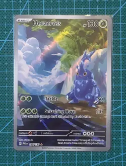 Pokemon TCG Heracross 194/193 Illustration Rare Paldea Evolved English - Image 1