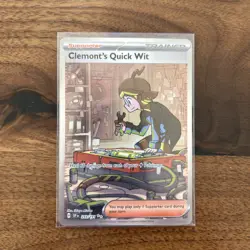 Clemonts Quick Wit 243/191 - Pokemon Surging Sparks Special Illustration Rare NM - Image 1