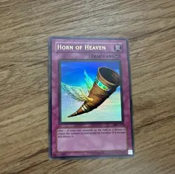 Yugioh Horn of Heaven MRD-130 Ultra Rare Unlimited MP HOLO BLEED ERROR - Image 1