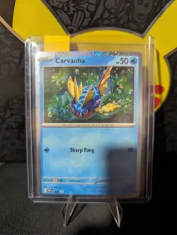 Carvanha SVP 093 Cosmos Holo Black Star Promo Pokemon TCG Near MInt - Image 1