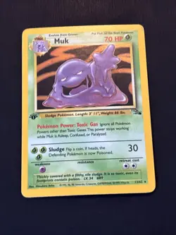 Muk 13/62 Holo Rare Fossil Pokemon 1st Edition Holo - Image 2