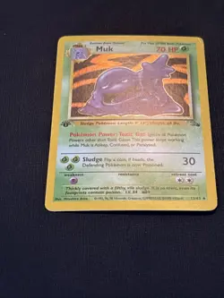 Muk 13/62 Holo Rare Fossil Pokemon 1st Edition Holo - Image 3