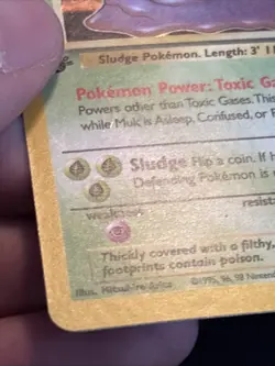 Muk 13/62 Holo Rare Fossil Pokemon 1st Edition Holo - Image 5
