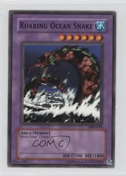 Roaring Ocean Snake Unlimited YuGiOh Metal Raiders #MRD-020 2002 READ - Image 1
