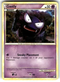 Triumphant Pokemon TCG Gastly 63/102 LP - Image 1