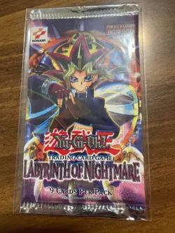 Yugioh LON Labyrinth of Nightmare unlimited Booster Pack 2003 SEALED/ IN SLEEVE - Image 2