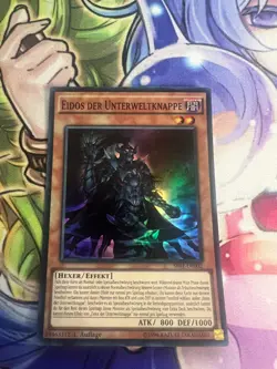 EIDOS THE UNDERWORLD SQUIRE GERMAN SUPER RARE SR01-EN002 DE002 NEAR MINT YUGIOH - Image 1
