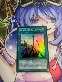 DRAGON SHRINE SUPER RARE FRENCH SDBE-EN019 FR019 HEAVY PLAY YUGIOH - Image 1