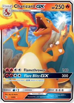 Charizard GX 9/68 Battle Academy Holo GX Rare Hidden Fates Pokemon Excellent - Image 4