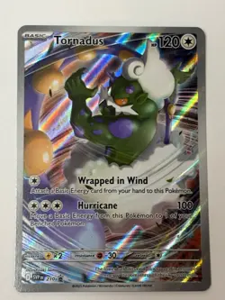 Pokemon Tornadus 210 SV Promo Pokemon NM - Image 1