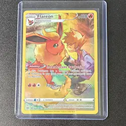 Pokemon Flareon TG01/30 Brilliant Stars Trainer Gallery Ultra Rare Holo 110HP - Image 1