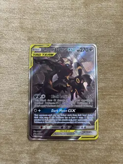Pokemon Umbreon & Darkrai GC TAG TEAM SM241 Full Art Promo - Image 1