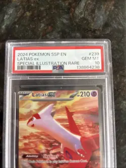 Pokemon 2024 Latias ex 239/191 SIR Surging Sparks GEM MINT PSA 10 - Image 2