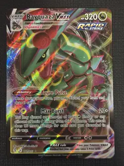 2021 POKEMON EVOLVING SKIES RAYQUAZA VMAX 111/203 ULTRA RARE - Image 1