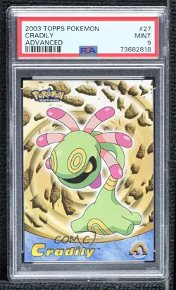 Cradily Topps Pokemon Advanced PSA 9 MINT 2003 - Image 1