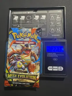 (VERY HEAVY) 22.78g Pokemon TCG Mega Evolution Booster Pack BRAND NEW SEALED - Image 1