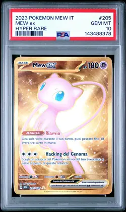 Pokemon PSA 10 Mew Ex #205 Full Art MEW IT 151 Hyper Rare 2023 Italiano - Image 2