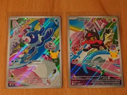 Pokemon TCG 2 x Promos MEP DE 044+045/Flamiau+Robball Erste Partner Collection - Image 1