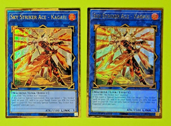 Yu-Gi-oh Sky Striker Ace - Kagari 1st Edition Gold Rare MAGO-EN038 Nm 2 card lot - Image 1