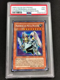 Yugioh 2003 Valkyrie The Magna Warrior SDD-001 PSA 9 Secret Rare - Image 1