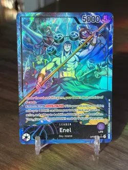 One Piece CCG Enel Leader OP15-058 Alt Art Adventure on Kami's Island OP15-EB04 - Image 1