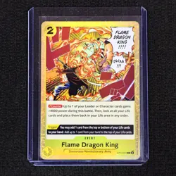 One Piece: Yellow English "Flame Dragon King" ST13-017 2C Counter/Trigger Event - Image 1