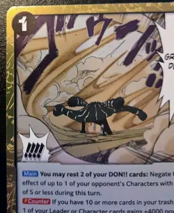 Ground Death OP14-096 Foil Rare The Azure Sea's Seven One Piece CCG - Image 2