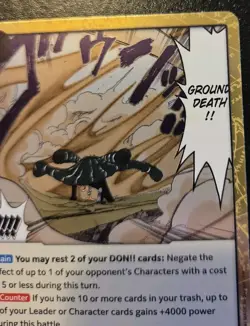 Ground Death OP14-096 Foil Rare The Azure Sea's Seven One Piece CCG - Image 3