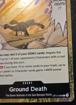 Ground Death OP14-096 Foil Rare The Azure Sea's Seven One Piece CCG - Image 5