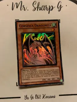 CORSESCA DRAGUNITA - HA04-IT044 ITALIAN Yu-Gi-Oh! CARD SUPER RARE HOLO KONAMI - Image 3