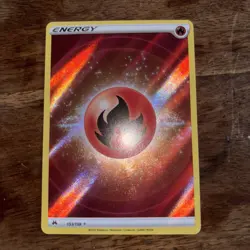 Pokemon TCG Fire Energy Crown Zenith Textured Holo Ultra Rare Card 153/159 - Image 2