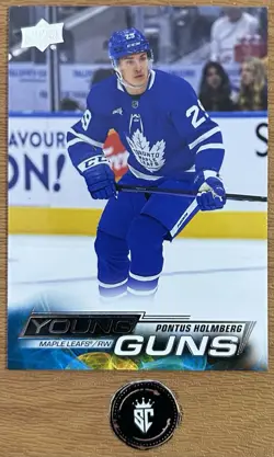 Pontus Holmberg 2022-23 Upper Deck Extended Series Young Guns #709 Maple Leafs - Image 1