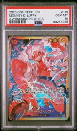 One Piece PSA10 Monkey D Luffy PSA 10 Card One Owner Mint Japanese Authentic - Image 1