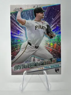 2024 Topps Series Chrome Baseball Paul Skenes RC Stars Of MLB Pittsburgh Pirates - Image 1