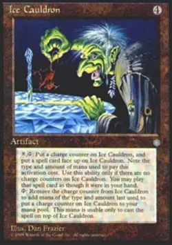 MTG Ice Cauldron, Ice Age, Damaged, English - Image 1