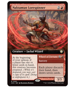 Naktamun Lorespinner - Extended Art Commander: Secrets of Strixhaven MTG - Image 1