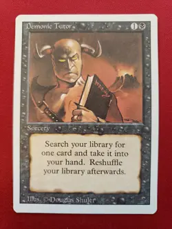 Demonic Tutor Revised #105 MtG - Image 1