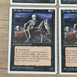 4x Drudge Skeletons MTG Fourth 4th Edition Magic Playset - Image 2