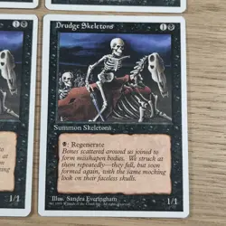 4x Drudge Skeletons MTG Fourth 4th Edition Magic Playset - Image 3
