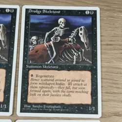 4x Drudge Skeletons MTG Fourth 4th Edition Magic Playset - Image 5